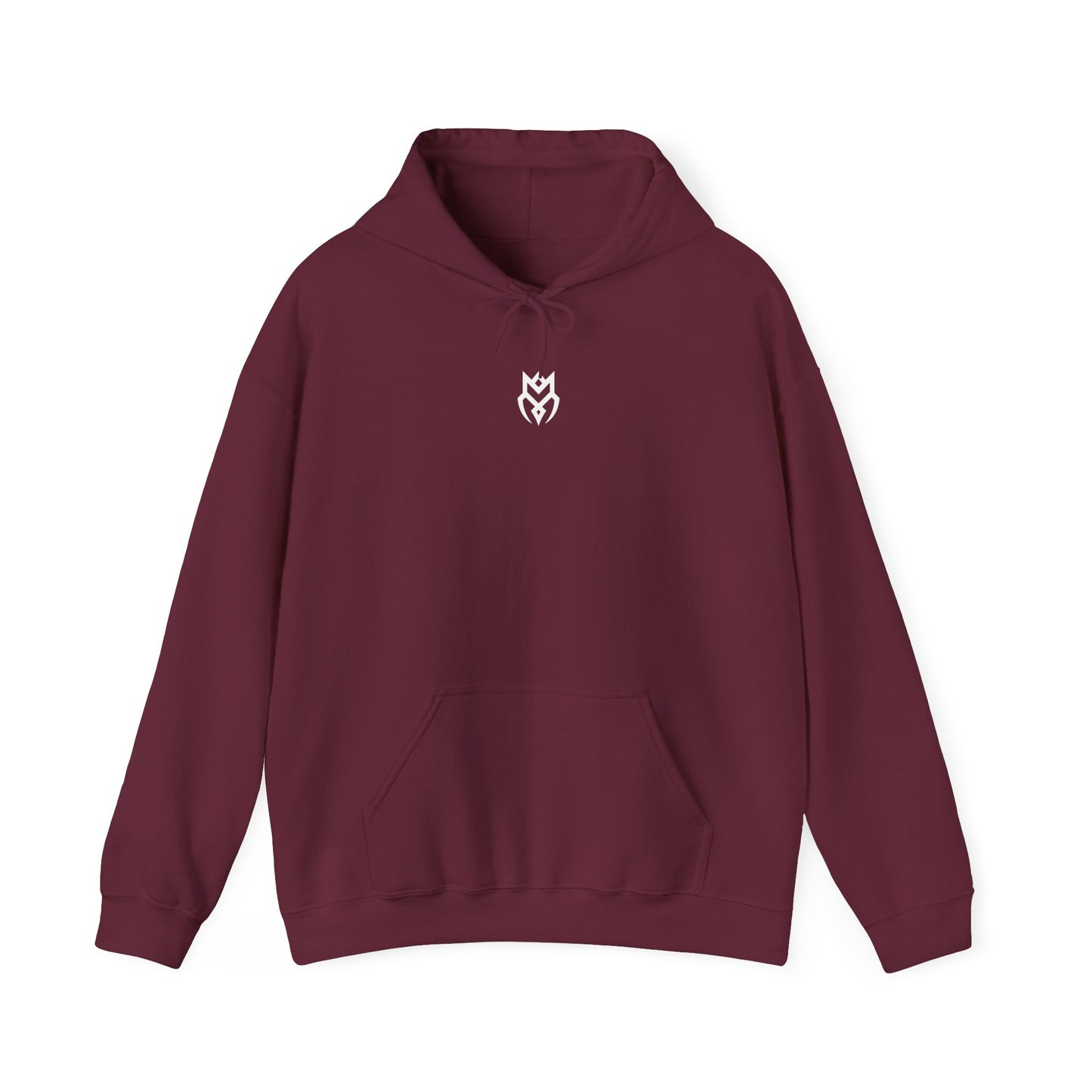 DROP ZERO | Fehér Rune Hoodie – Walk Your Own Path