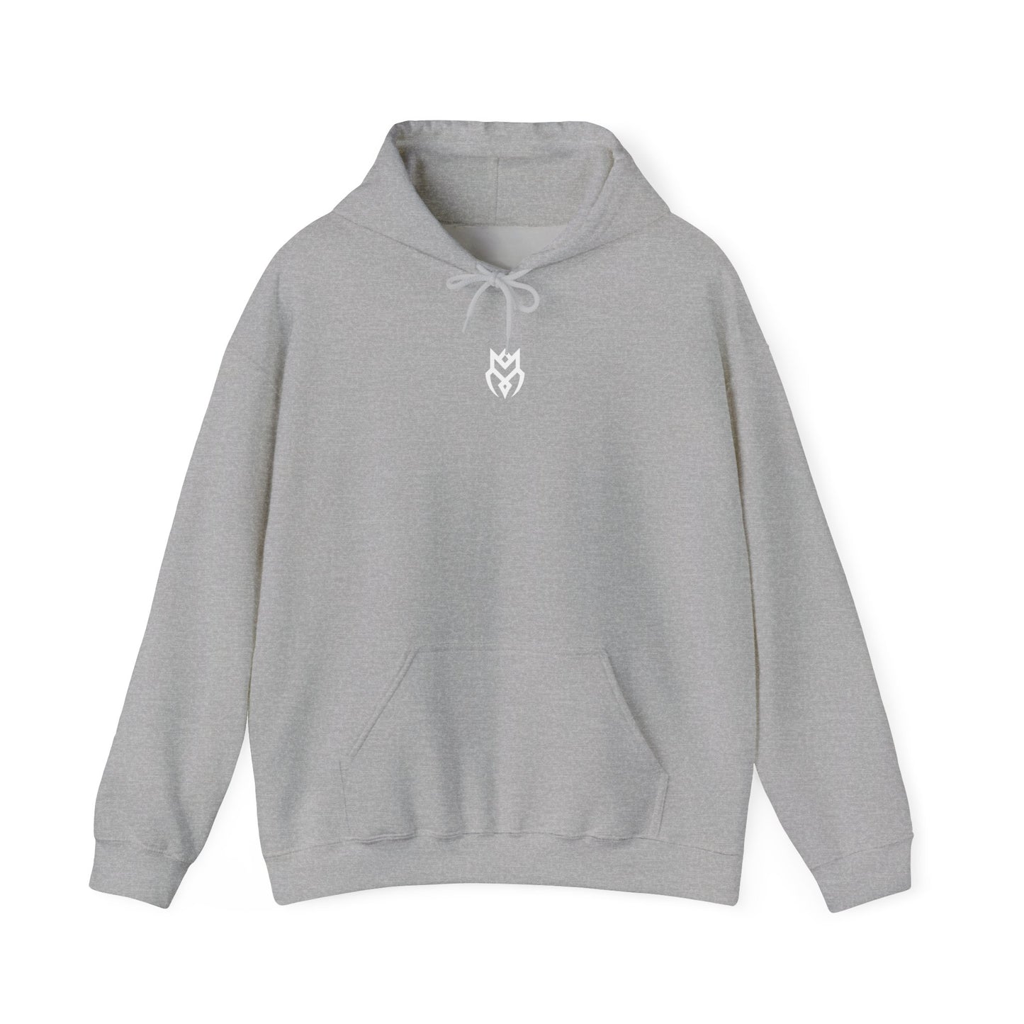 DROP ZERO | Fehér Rune Hoodie – Walk Your Own Path