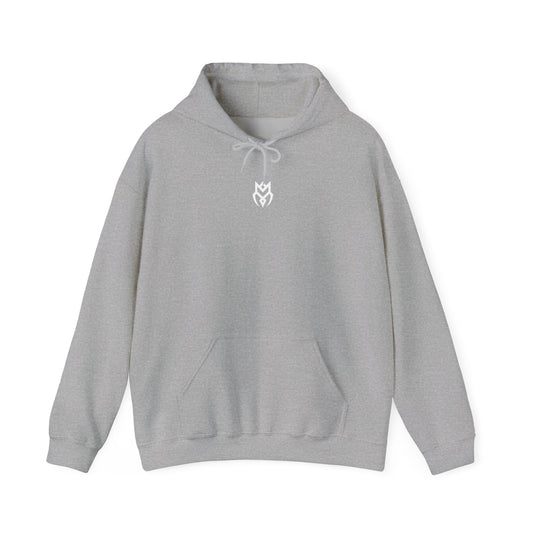 DROP ZERO | Fehér Rune Hoodie – Walk Your Own Path